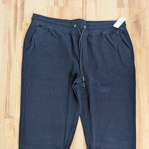 NWT Brooks Brothers XL Navy Fleece Jogger Sweatpants Drawstring Lounge Pants